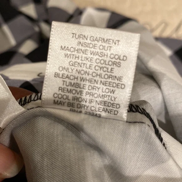 Pencil black white and gray checked skirt - Picture 5 of 5